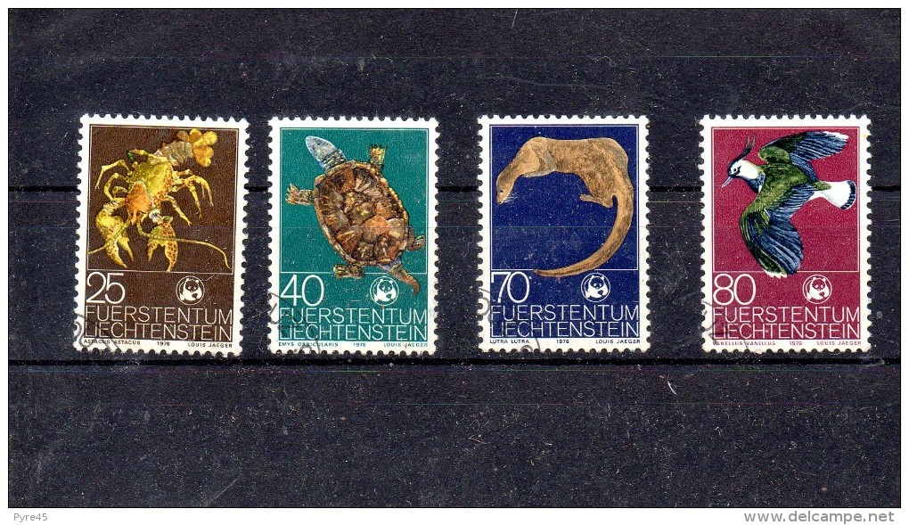 LIECHTENSTEIN 1976 N° 587 / 90 OBLITERE - Oblitérés