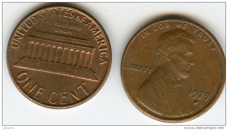 Etats-Unis USA 1 Cent 1979 D KM 201 - 1959-…: Lincoln, Memorial Reverse