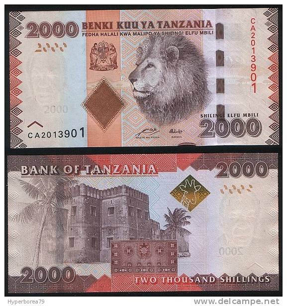 Tanzania P 42 - 2000 2.000 Shilingi Shillings 2010 2011 - UNC - Tanzanie