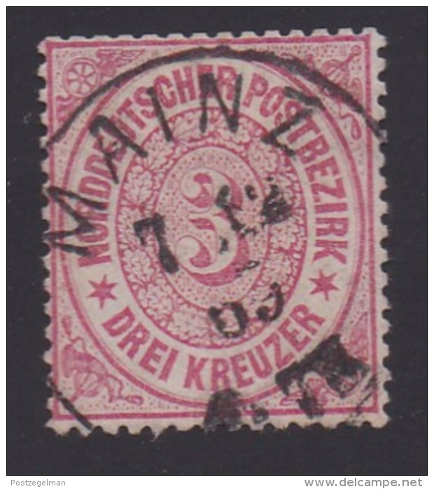NORDDEUTSCHER POSTBEZIRK, 1868 Cancelled Stamp(s) First Issue, 3 Kreuzer  , MI 9 # 16048, - Other & Unclassified