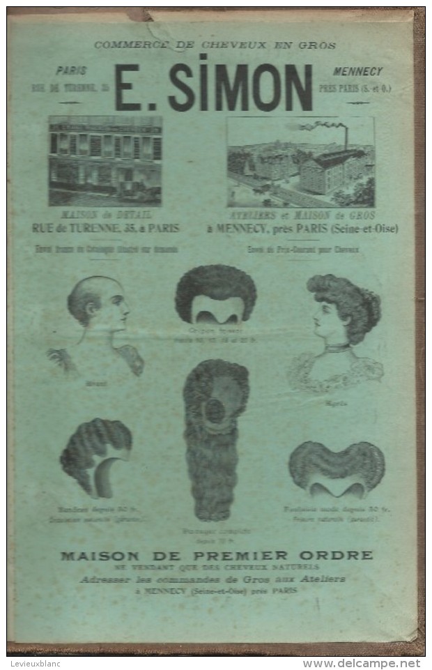 Publicité/Commerce De Cheveux En Gros/SIMON/Mennecy/Seine & Oise/Didot-Bottin/1905     PARF82 - Otros & Sin Clasificación