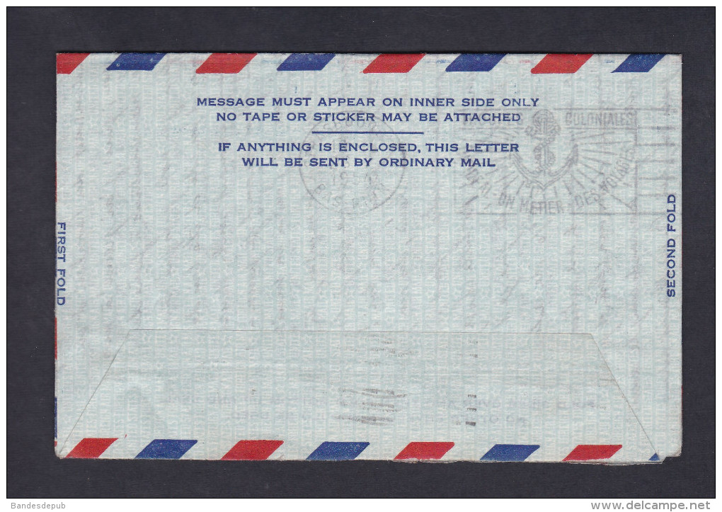 USA Marcophilie Aerogramme Air Letter Prepaid  U.S Postage 10c Air Mail De Evanston Illinois  Vers Nancy - 2c. 1941-1960 Lettres