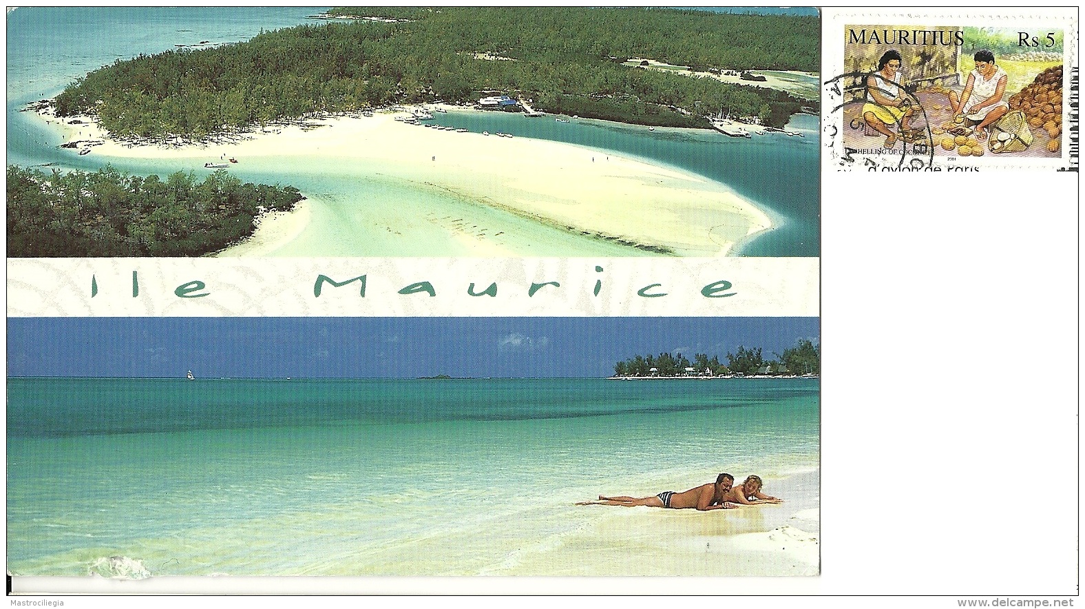 MAURITIUS  MAURICE  Ile Aux Cerfs  Mont Choisy  Nice Stamp - Mauritius