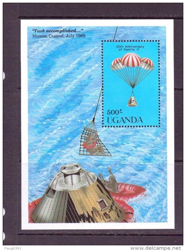 OUGANDA-UGANDA  1989 ESPACE  YVERT N°B97  NEUF MNH** - Africa