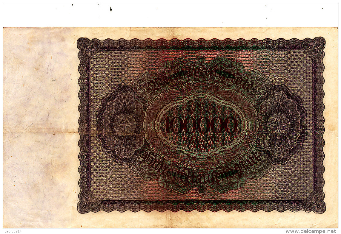 ALLEMAGNE 1 00000 MARK 1923. - 1 Mio. Mark