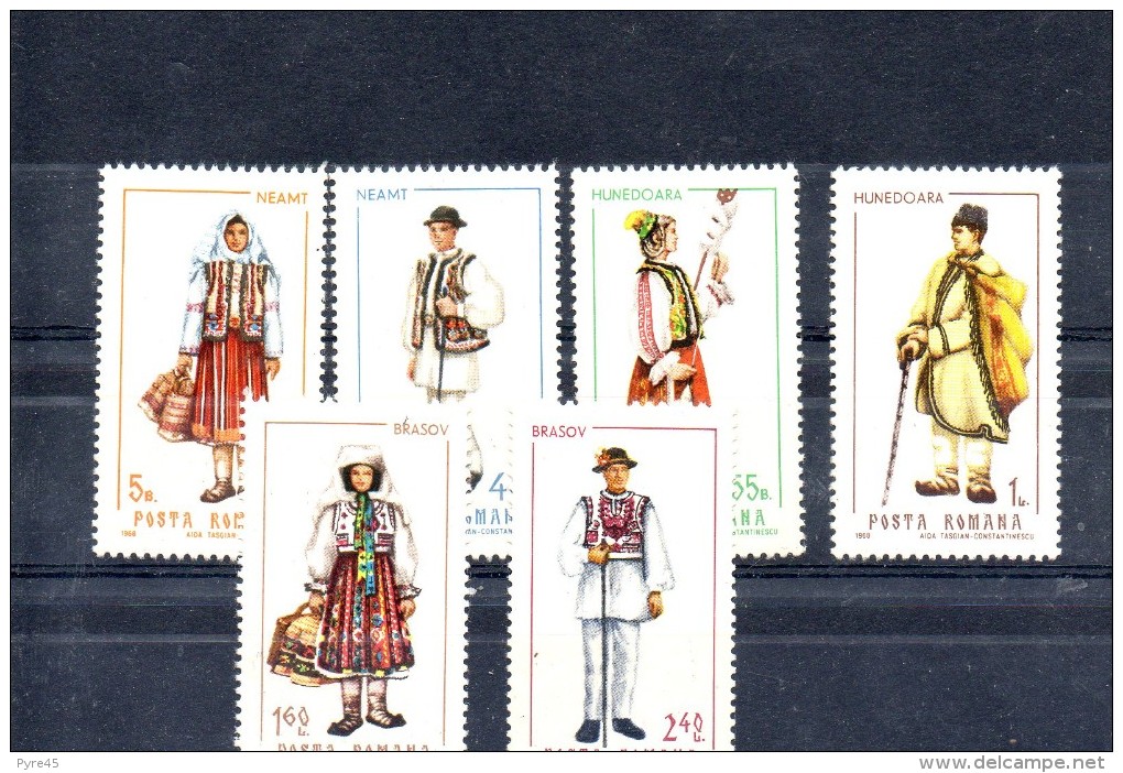 ROUMANIE 1968 N° 2434 / 39 ** - Unused Stamps