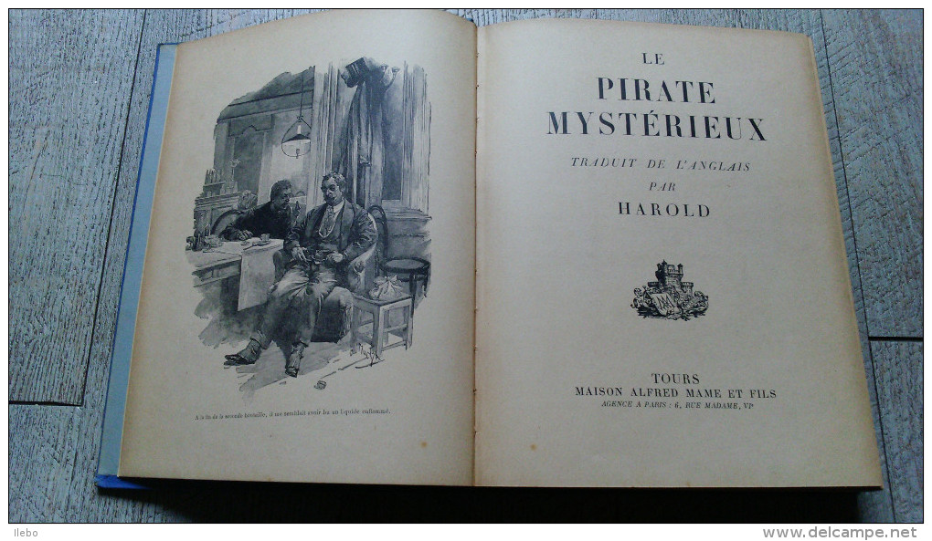 Le Pirate Mystérieux Traduit De L´anglais Par Harold Maison Mame Tours 1931 Jeunesse - 1901-1940