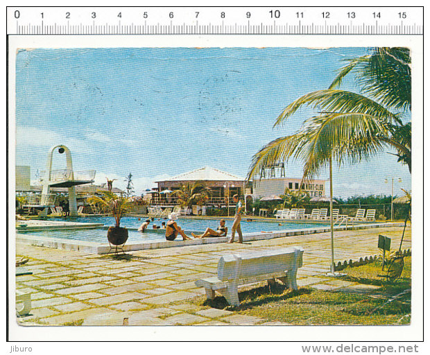 Dahomey - Cotonou - Piscine Du Motel Du Port (carte Usagée) / 68/23 - Dahomey