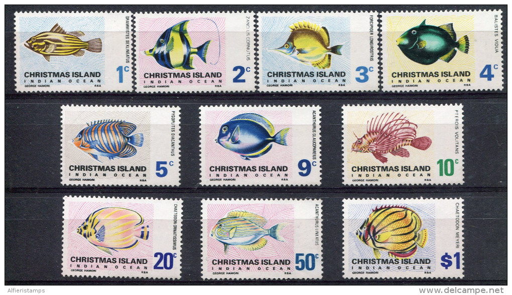 1968-CHRISMAS ISLANDS-FISHES- 10 VAL. M.N.H. LUXE !! - Christmas Island