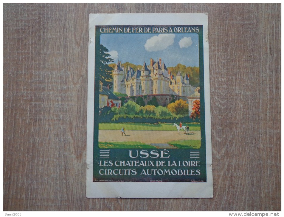 CPA CHEMIN DE FER DE PARIS A ORLEANS USSE CIRCUITS AUTOMOBILES LES CHATEAUX DE LA LOIRE - Autres & Non Classés