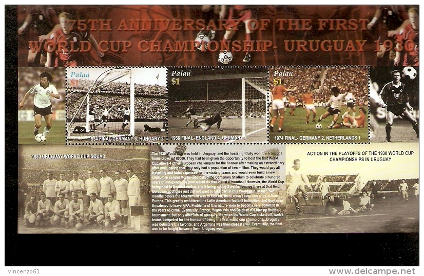 75 Anniversary Of World Cup Soccer Championship PALAU - Sonstige & Ohne Zuordnung