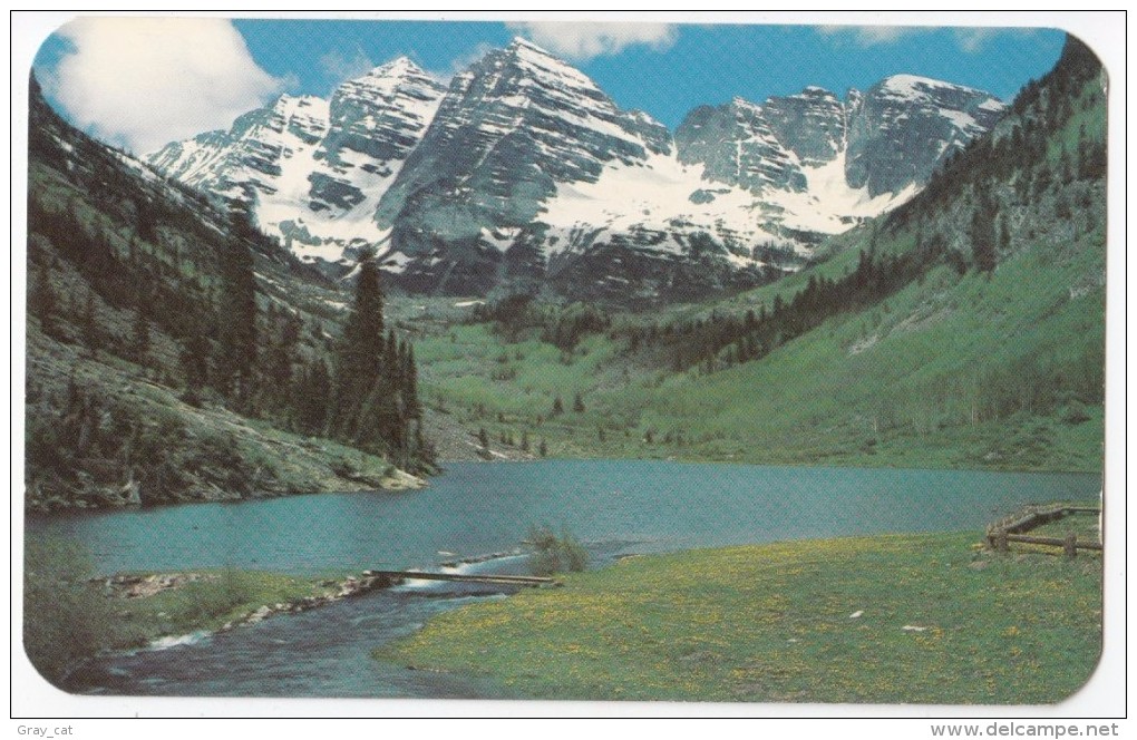 Maroon Peaks, Near Aspen, Colorado, Unused Postcard [17051] - Rocky Mountains