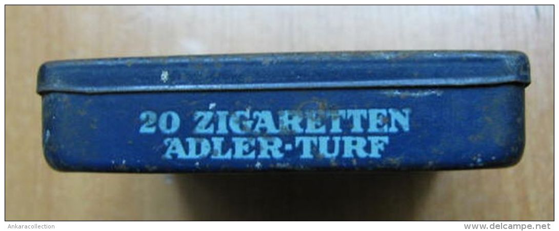 AC - ADLER TURF 20 CIGARETTES EMPTY TIN BOX - Tabaksdozen (leeg)