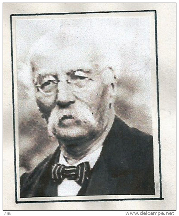 Célébrité Belge: Henri La Fontaine,  Prix Nobel De La Paix En 1913.,sur Lettre De Kiruna,Suède, Adressée Aux USA - Prix Nobel