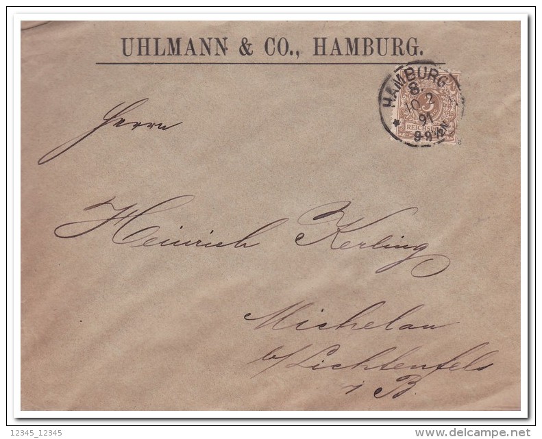 Brief Uhlmann & Co Hamburg1891 - Briefe U. Dokumente