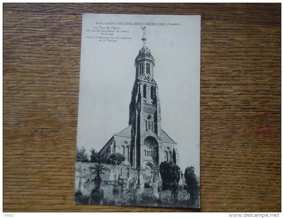 85 - Saint Michel Mont Mercure : La Tour De L' Eglise - Saint Florent Des Bois