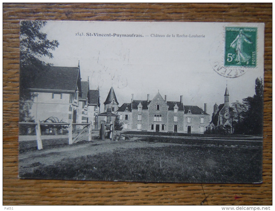 85 - Saint Vincent Puymaufrais : Château De La Roche-Louherie - Saint Florent Des Bois