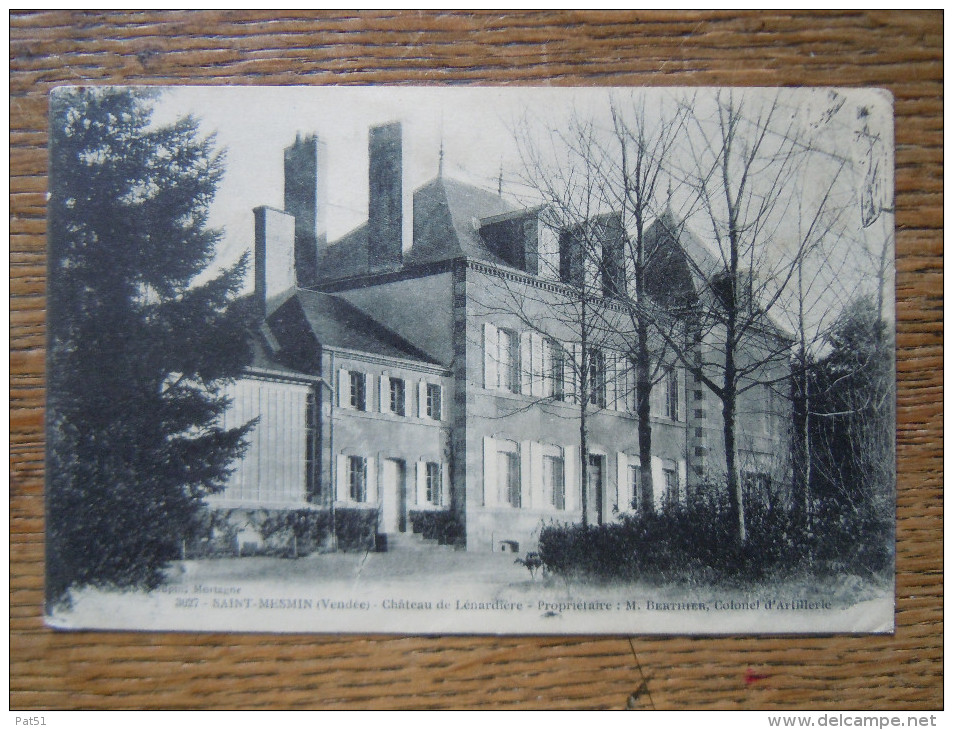 85 - Saint Mesmin : Château De Lénardière - Saint Florent Des Bois