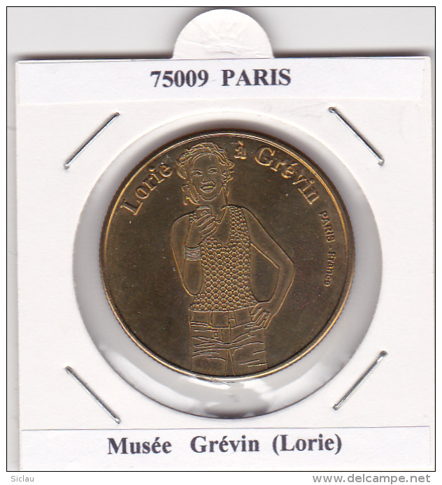 JETON TOURISTIQUE  NATIONAL TOKENS - 75009  PARIS -   MUSEE GREVIN  -  LORIE - Autres & Non Classés