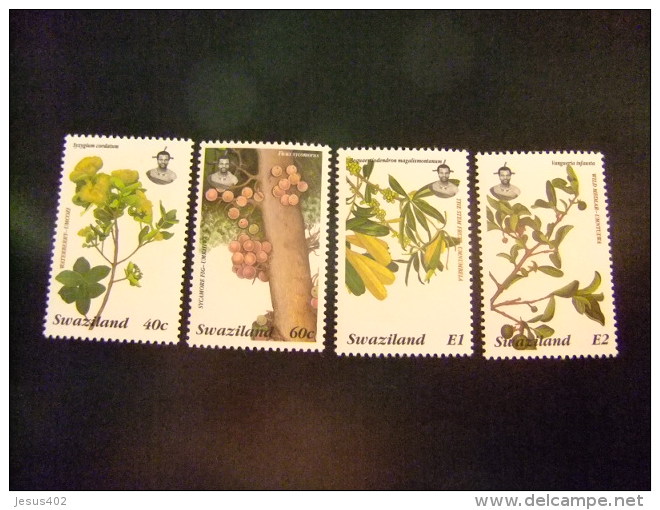 SWAZILAND 1996 FLORE ARBRES Et Leurs FRUITS Yvert N&ordm; 654 / 657 ** MNH - Swaziland (1968-...)