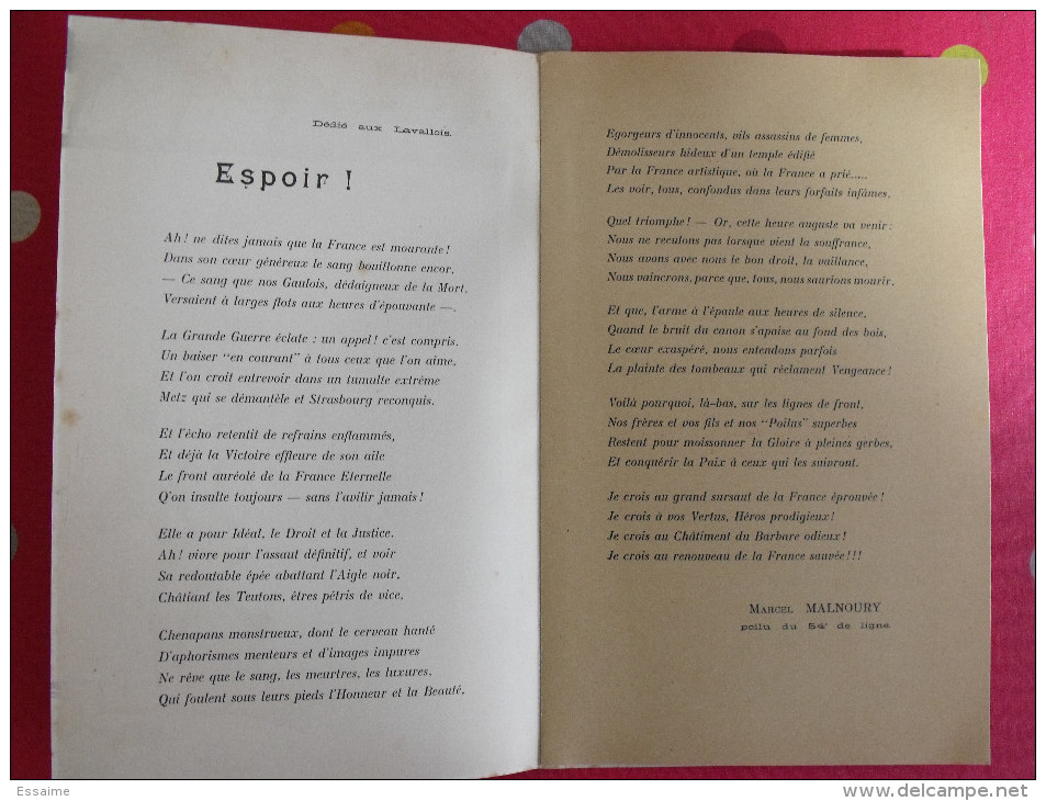 Laval. 1915. Représentations De Bienfaisance Au Profit Des Blessés. Octobre 1915. Ill. De Ramard - Oorlog 1914-18