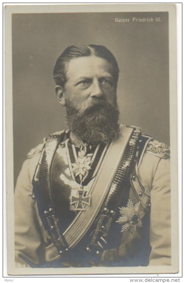 Carte Photo. Kaiser Friedrich III. - Royal Families