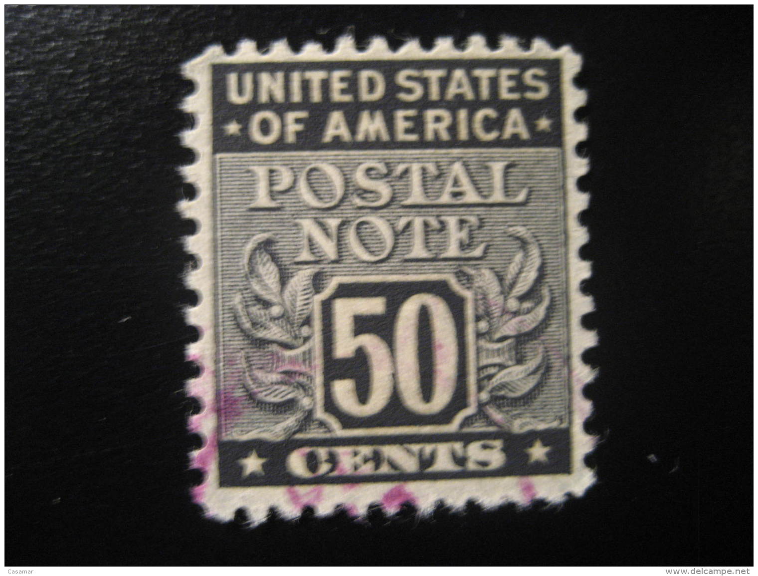 Postal NOTE 50 Cents Revenue Fiscal Tax Postage Due Official USA - Fiscali