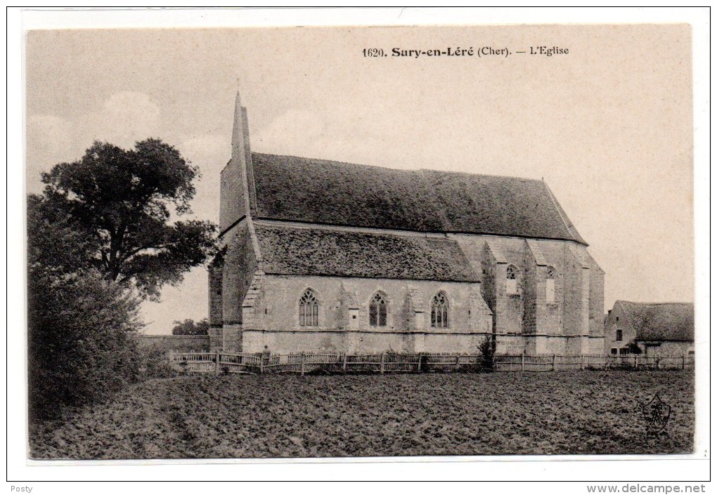 CPA - SURY-PRES-LERE - SURY-EN-LERE - L'EGLISE - N/b - Vers 1910 - - Sury-près-Léré