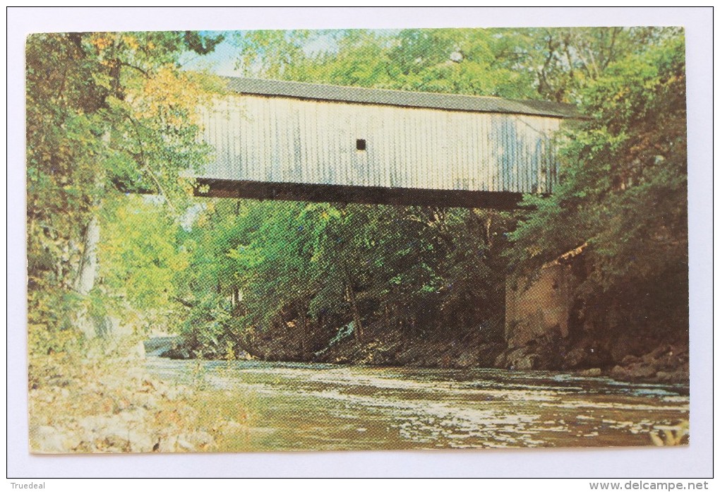 Bull's Bridge Over Housatonic River - One Of The Few Covered Bridges Left In Connecticut - Other & Unclassified