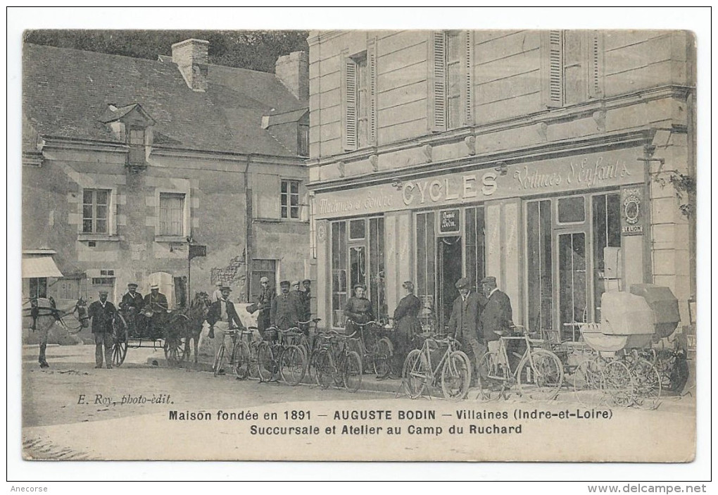 Maison Fondée En 1891 - AUGUSTE BODIN - Villaines (Indre-et-Loire) Succursale Et Atelier Au Camp Du Ruchard [Magasin De - Vouvray