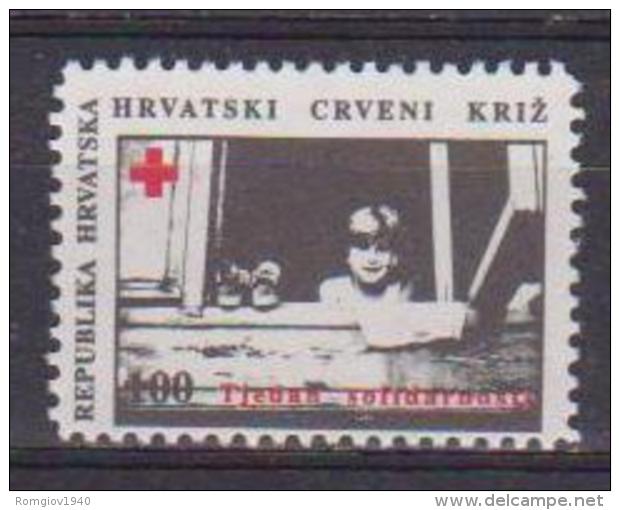 CROAZIA 1993 BENEFICENZA  CROCE ROSSA CROATA  YVERT. 27 MNH XF - Croazia