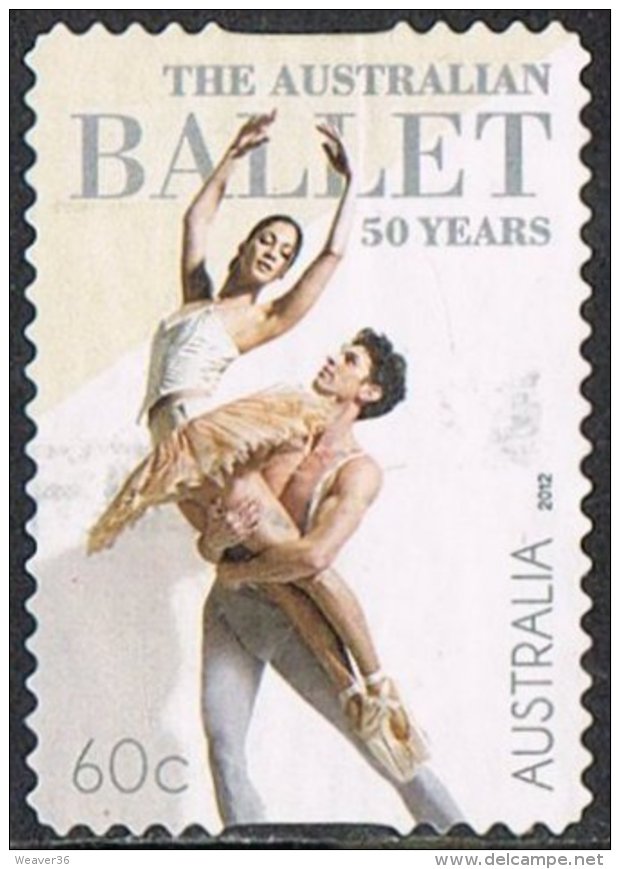 Australia 2012 Australian Ballet 60c Type 1 Self Adhesive Good/fine Used [30/27219/ND] - Used Stamps