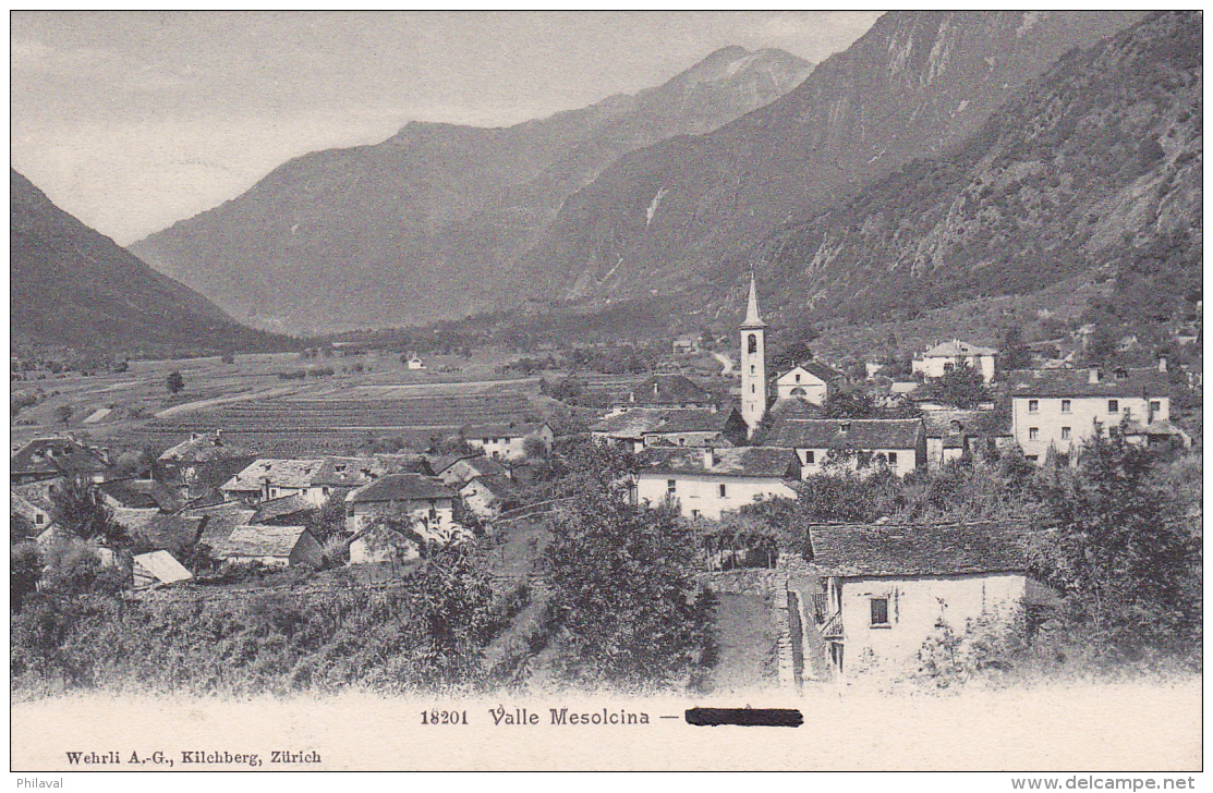 Oblitération Linéaire, Du Groupe De Convois De Mont.1, Le Commandant &amp; Cachet Circulaire , Carte Postale Valle Mesol - Postmarks