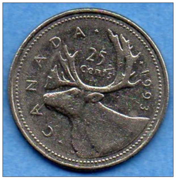 CANADA  25 Cents 1993  KM#184 - Canada