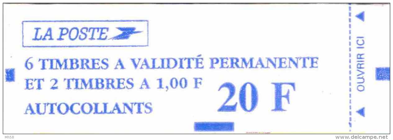 FRANCE - Carnet Mixte 1f00 Et TVP Luquet La Poste Type I - N° Y&amp;T 1508 Ou N° Maury 519 - Conf. 9, Date 4.25.07.97 Ga - Autres & Non Classés