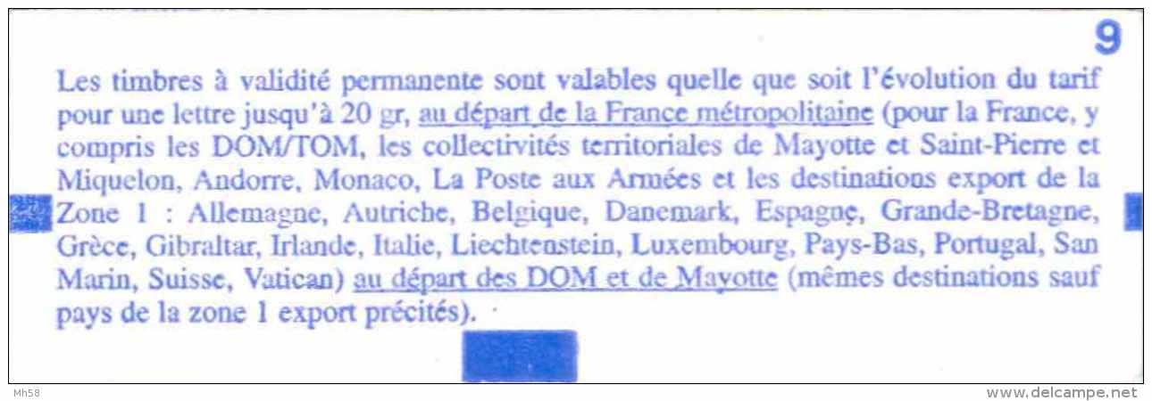 FRANCE - Carnet Mixte 1f00 Et TVP Luquet La Poste Type I - N° Y&amp;T 1508 Ou N° Maury 519 - Conf. 9, Date 4.25.07.97 Ga - Autres & Non Classés