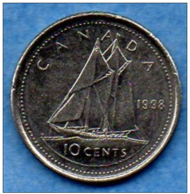 CANADA  10  Cents 1998  KM# 183 - Canada