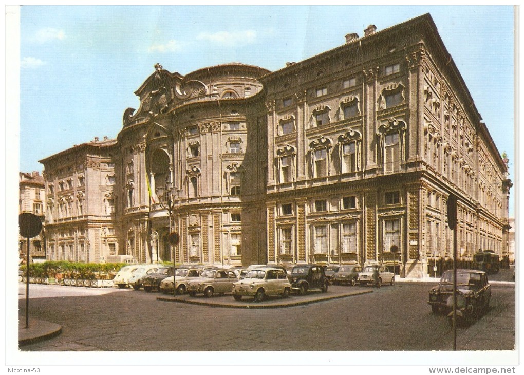 CT--N--00111--  TORINO - PALAZZO CARIGNANO - VIAGGIATA- BEL TIMBRO -CENTENARIO UNITA D'ITALIA- MOSTRA STORICA 1961 - Palazzo Carignano