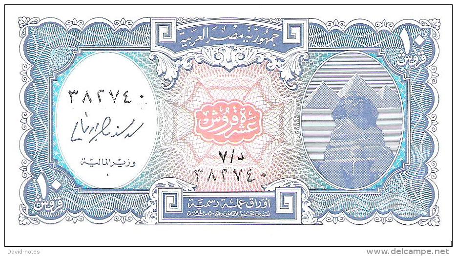 Egypt - Pick 189b - 10 Piastres 2006 - Unc - Egitto