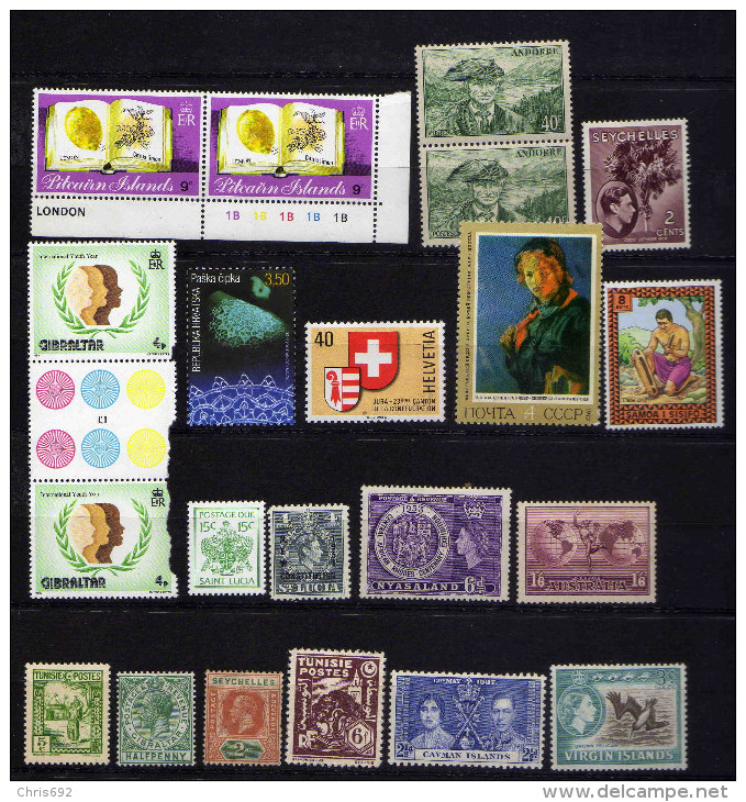 Timbres Divers X - 2 Scans - Autres & Non Classés