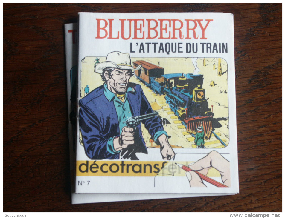 BLUEBERRY  DECO TRANSFERT L'ATTAQUE DU TRAIN - Blueberry