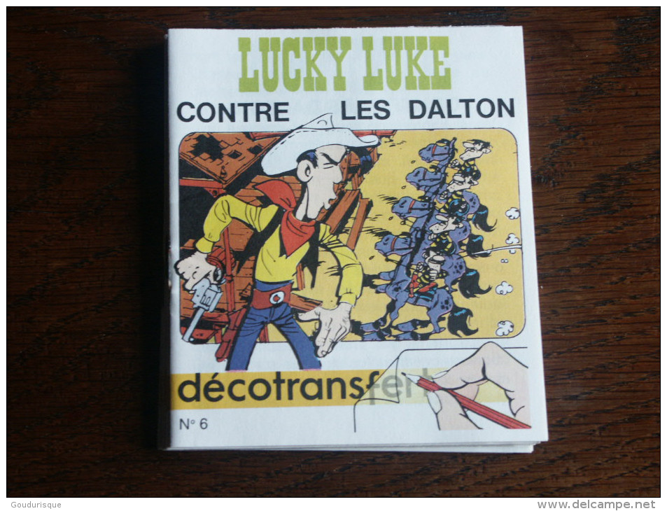 LUCKY LUKE  DECO TRANSFERT N° 6 LUCKY LUKE CONTRE LES DALTON - Lucky Luke