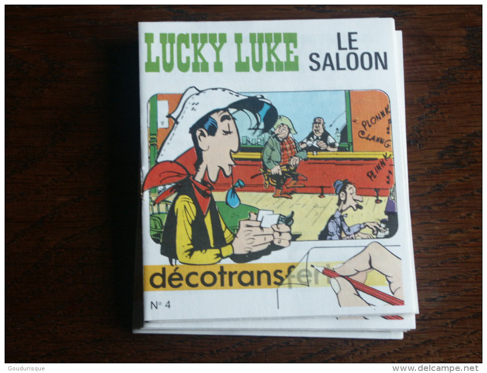 LUCKY LUKE  DECO TRANSFERT N° 4 LUCKY LUKE LE SALOON - Lucky Luke