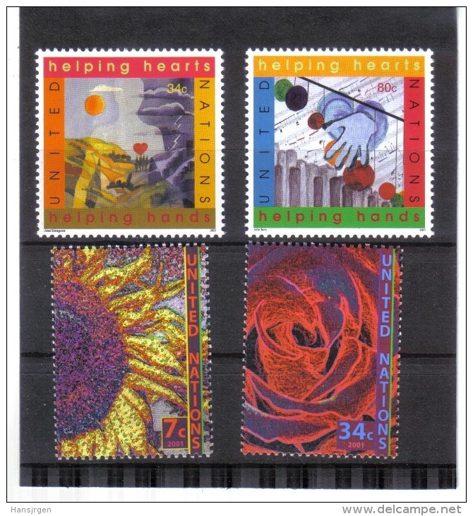 GEO432 UNO NEW YORK 2001  MICHL  860/61 + 870/71  ** Postfrisch SIEHE ABBILDUNG - Ungebraucht