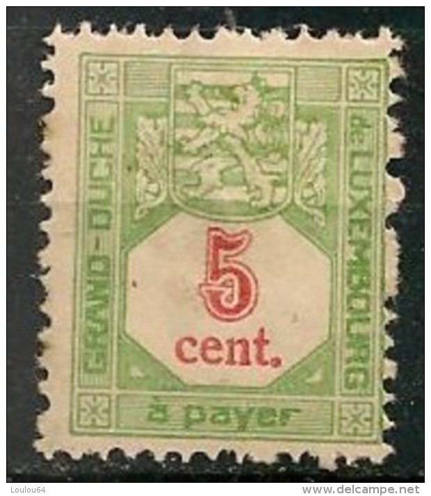 Timbres - Luxembourg - Taxe - 1907  - 5 C. - - Taxes