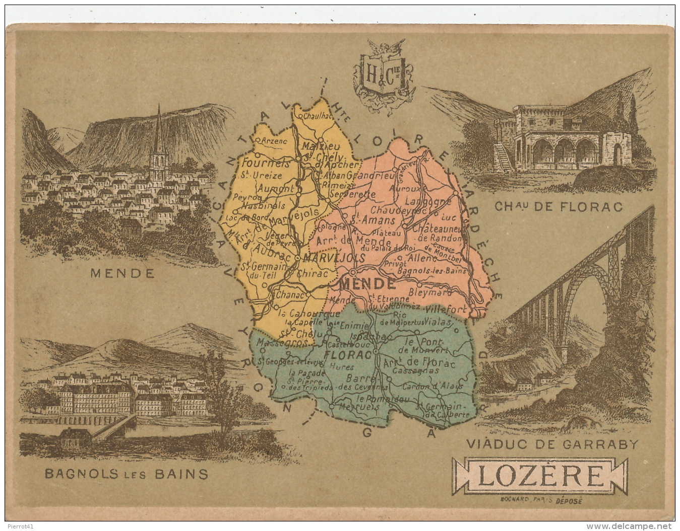 DEPARTEMENT DE LA LOZERE - Vues De MENDE , BAGNOLS LES BAINS , FLORAC, Viaduc De GARRABY - Autres & Non Classés