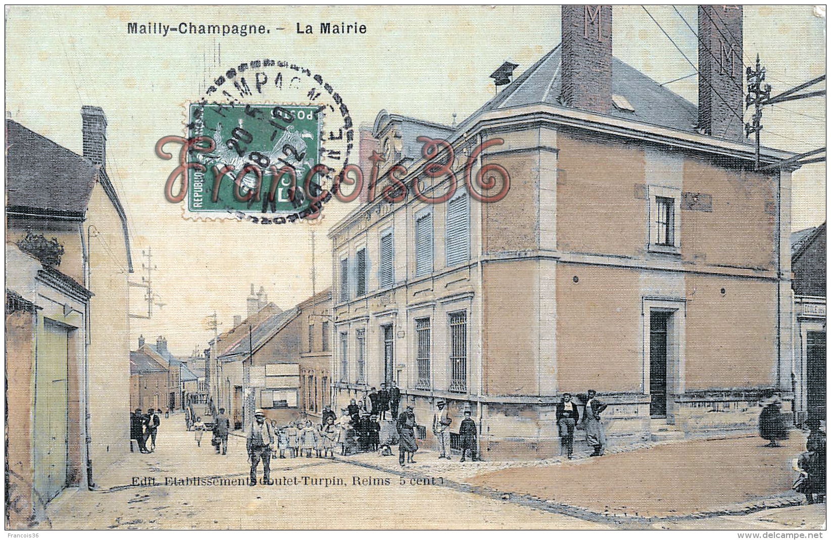 (51) Mailly Champagne - La Mairie - 2 SCANS - Sonstige & Ohne Zuordnung