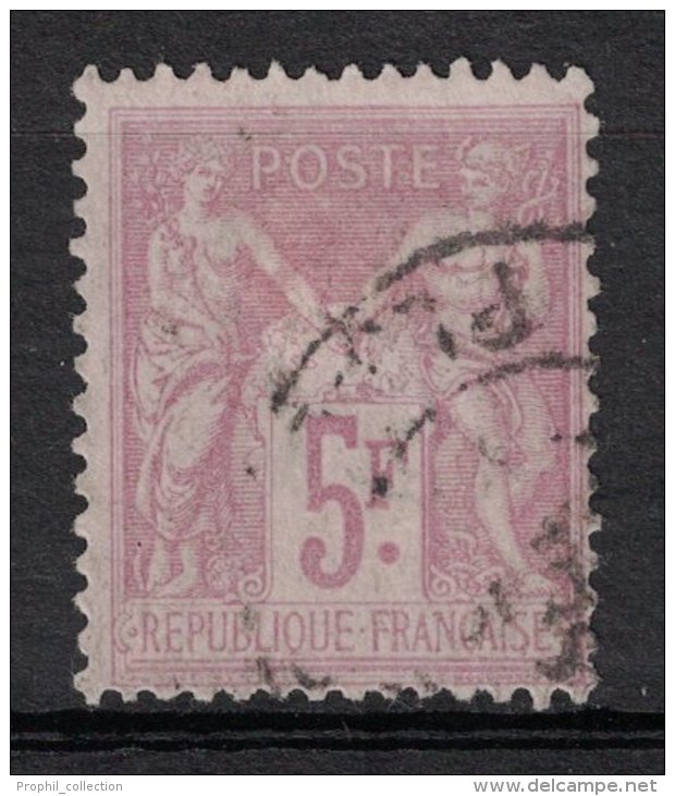 France - Le PEU COURANT Type Sage N° 95 à 5F Oblitéré SANS AUCUN DEFAUT - 1876-1898 Sage (Type II)