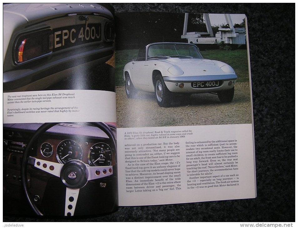 LOTUS ELAN The Complete Story Mike Taylor Cars Automobile Voiture Sport Elan Sprint Car