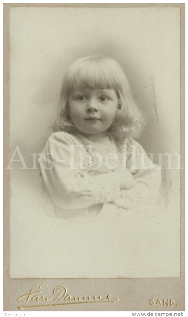 Photo / Carte De Visite / CDV / Garçon / Boy / Photo Eugène Van Damme / Gent / Léopold, 3 Ans - Alte (vor 1900)